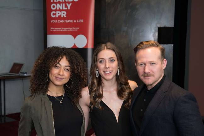 Cast members of "Chicago" with Jason Patrick Sand, who produced the #HandsOnlyCPR video. Photo courtesy of the Ronald O. Perelman Heart Institute