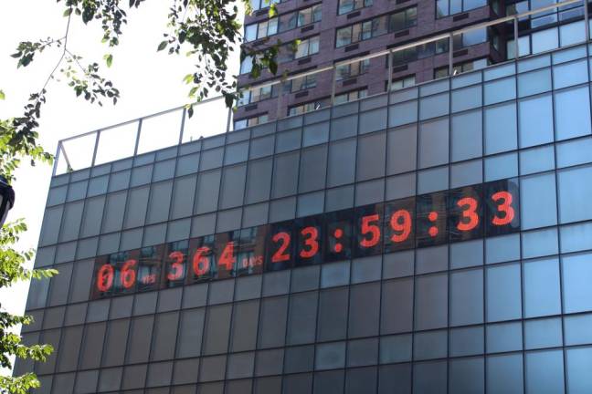 The Climate Clock now reads six years and 364 days. Photo: Meryl Phair
