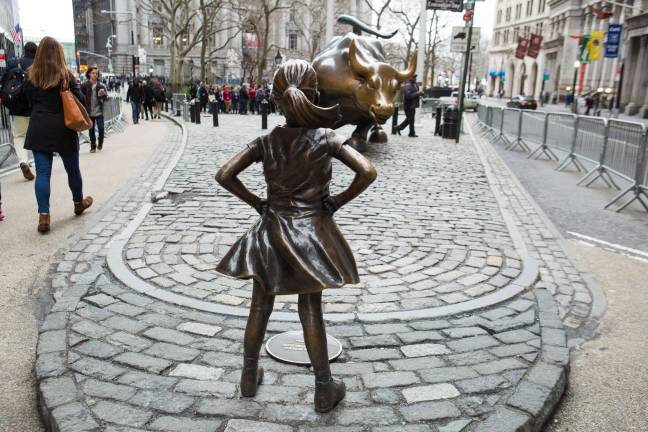 "Fearless Girl" statue near Wall Street. Photo: Anthony Quintano, via flickr