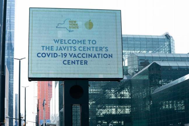 On January 13, the Javits Center became a New York State Vaccination Site in New York City. Photo: Don Pollard/Office of Governor Andrew M. Cuomo