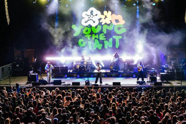 Young The Giant performed at the Music for Action benefit concert for Climate Week NYC.