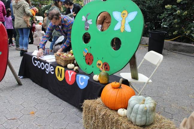 Google's Matthew Kelleher at the company's table.