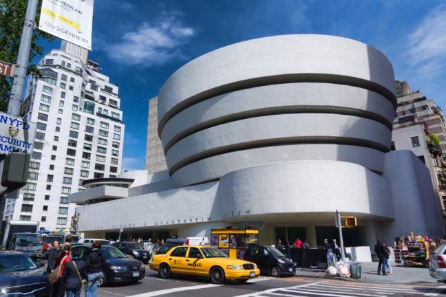 Frank Lloyd Wright’s masterwork, and one of New York’s treasures, The Solomon R. Guggenheim Museum building. Photo: Jean-Christophe BENOIST