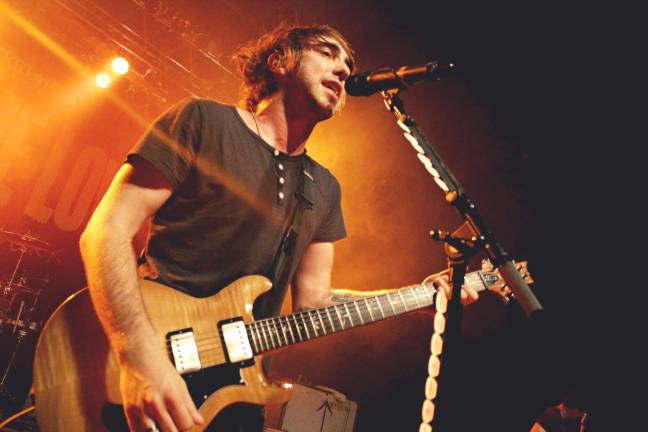 All Time Low’s Alex Gaskarth performing on the Gimme Summer Ya Love Tour in Grand Rapids, Michigan in 2011. Photo: Dan Cox, via flickr