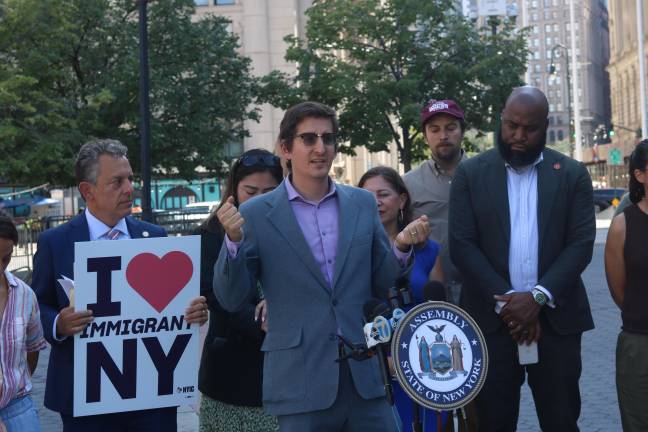 Civil rights lawyer and Democratic nominee for Assembly District 66 David Siffert argued against the legal reasoning behind the decision at the press conference.