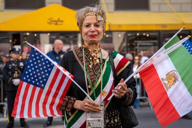 America and Iran, together at the Persian Day Parade.
