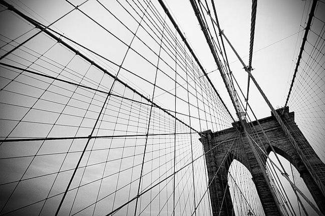 The Brooklyn Bridge.