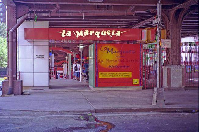 La Marqueta, at 115th St. and Park Ave. in E. Harlem, is to be the site of the first city-run grocery store.