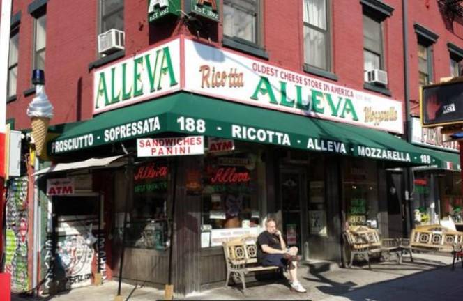 For 130 years, until last March, the store on the corner Grand Street and Mulberry had housed the Alleva Dairy, billed as the oldest cheese story in the US. The owners left with the hope of reopening the story in New Jersey. Photo: Alleva Dairy.