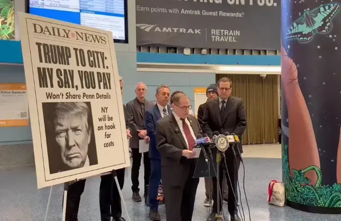 Local elected Democratic officials, led by Congressman Jerry Nadler, say there is a lack of transparency on the Penn Station rebuilding plans and don’t want to cede state and local property tax authority for buildings surrounding Penn Station to Amtrak, which is a federal operation.