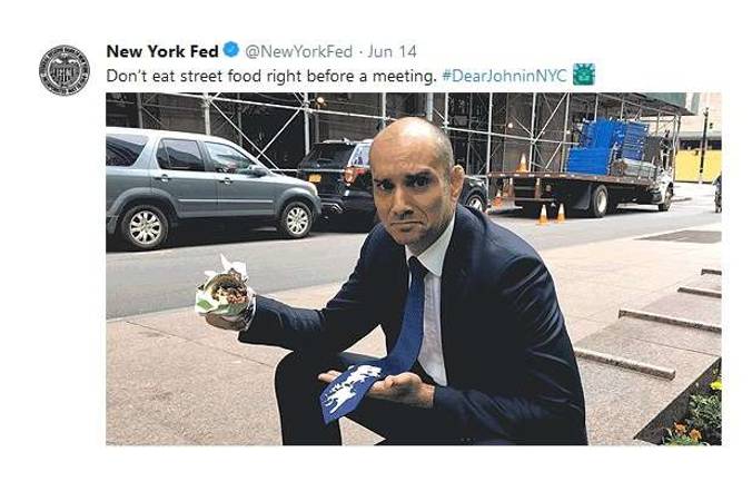 tweet welcome from the fed