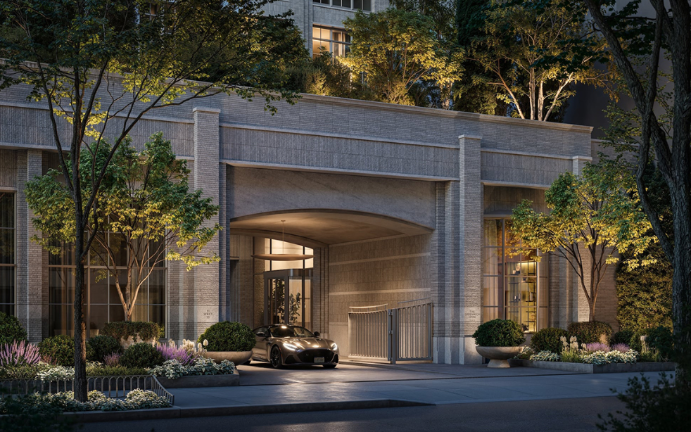 One change will include covered driveway for cars as imagined in a new rendering above. Local preservationists say the car port addition goes against the City of Yes intent to down play cars.