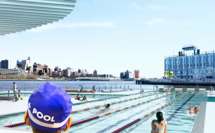 A close-up perspective of the +POOL, which is expected to come to Pier 35 off the Lower East Side. Summer 2025 is a soft opening date, officials said.