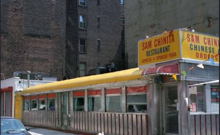 Sam Chinita, at Eighth Avenue and 19th Street, in 1991. Photo: Robert J. Fisch