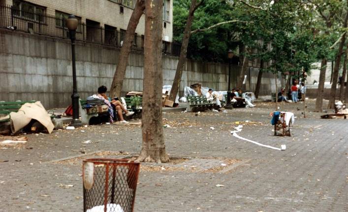 That was then: homeless before the revival. Photo: Anne Saxon-Hersh