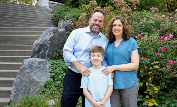 Dan Cohen with his family. Photo courtesy of Dan Cohen for City Council campaign