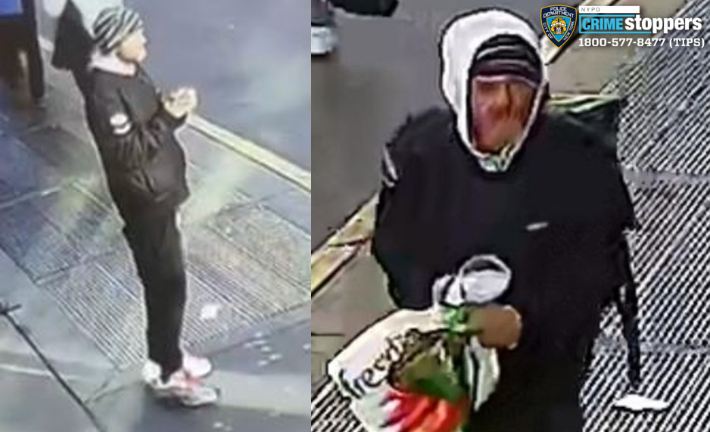 Wanted for elder assault on Lexington Avenue near East 86th Street, Oct. 21, 2025.