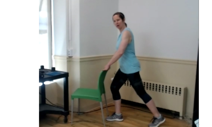 Instructor Rachel Eisenman offers a Strength and Motion class.