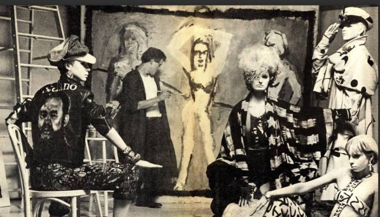 Edward Brezinski at work in his Magic Gallery on E. 3rd St in the 1980s. Photo: Courtesy of Brian Vincent