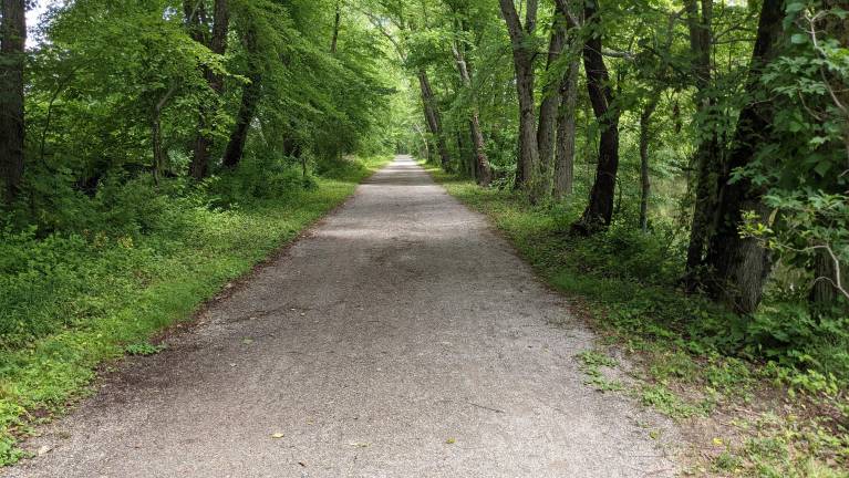 Delaware &amp; Raritan Canal Path in Princeton, NJ.