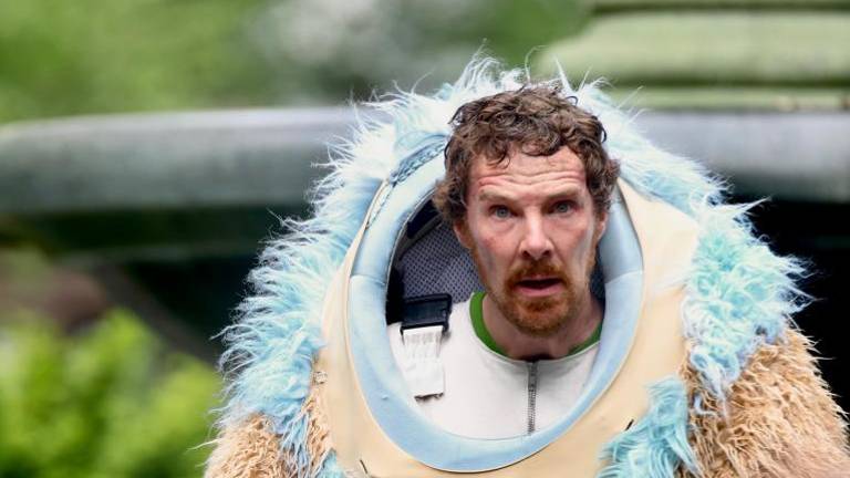 The show must go on for Benedict Cumberbatch, who was seen recently filming the upcoming Netflix series “Eric” outside City Hall. The shoot came only days after reports that a knife wielding mad man had invaded their North London home while he, his wife and three young children were inside. Photo: Steve Sands/NY Newswire