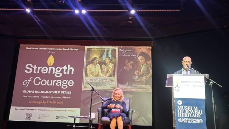 Gabriella Major and Gideon Taylor open the screening with a brief discussion