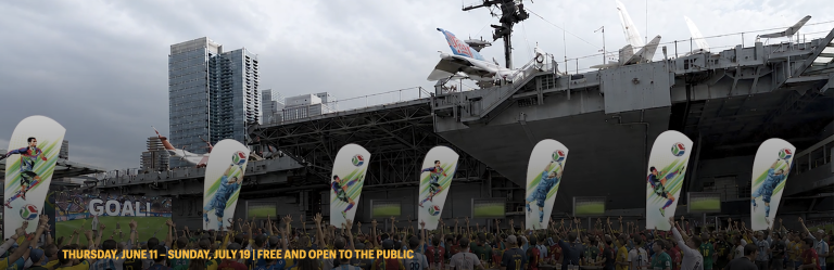 Fifth watch parties will be held on the Intrepid museum throughout the 2026 World Cup.