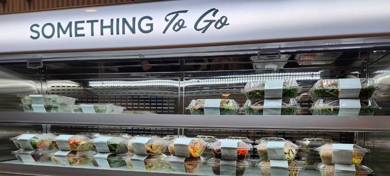 There is some limited seating inside Something Green, one of the newest Chelsea dinint spots, but most customers are literally grab and go customers.