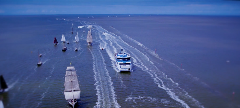 A flotilla of tall ships will sail into New York harbor from 32 countries with 15,000 sailors aboard.