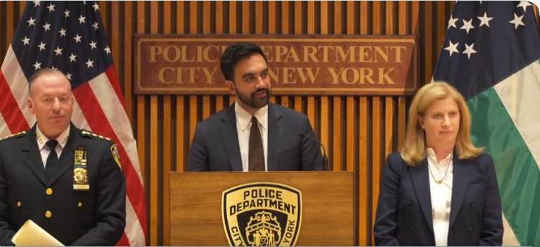 Mayor Zohran Mamdani and Police Commissioner Jessica Tisch announced record low crime rate in the first half of 2026. But the PBA criticized top brass for delaying overtime pay for the mandatory overtime cops are being called on to perform. The city said it is working to correct the snafu.