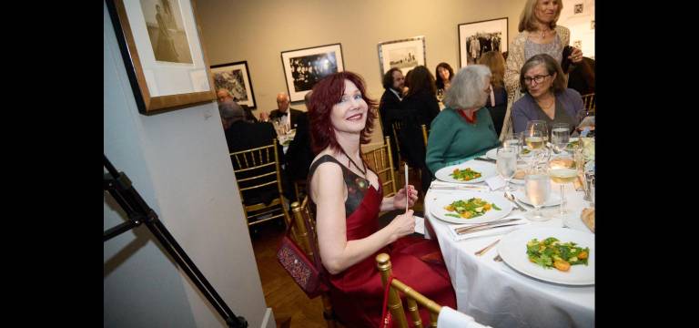 Karen Rempel and author Mary Norris (in green sweater).