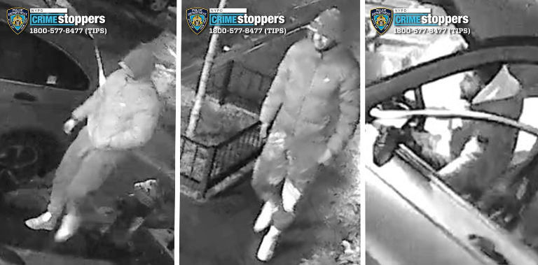 Three suspects in the machete point carjacking outside 232 West 11 Street, Nov. 19, 2025.