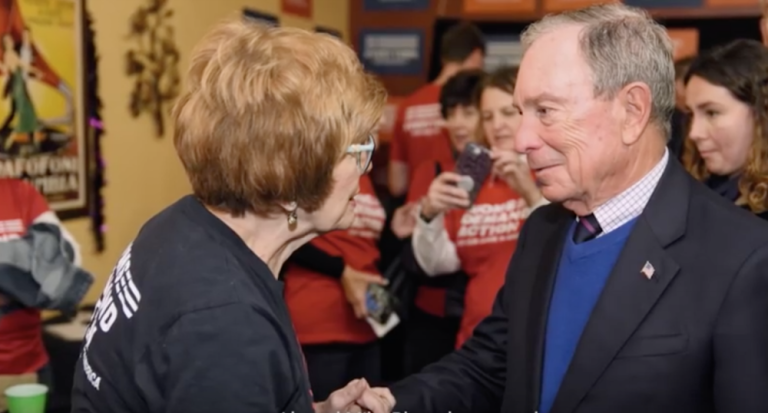 MIchael Bloomberg, seen here in his Super Bowl ad, is spending millions and targeting the Super Tuesday primaries.