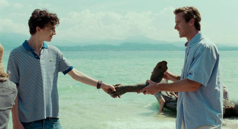 Timoth&eacute;e Chalamet and Armie Hammer star in “Call Me by Your Name," the Oscar-nominated film based on Andr&eacute; Aciman's 2007 novel of the same name. Photo courtesy Sony Pictures