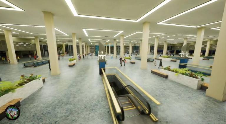 The concourse level features open sight lines and greater accessibility to trains under the plan floated by the Grand Penn Community Alliance. Now the South Koreans are saying they want to join the plan as partners.