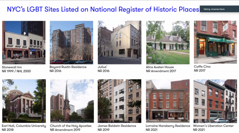 Ten such sites in the city are now recognized by the state and national registers.