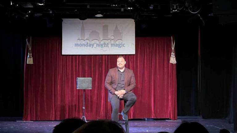 TJ Tana broke tradition at the Monday Night Magic Show. Photo: Gabriel Vasconcellos