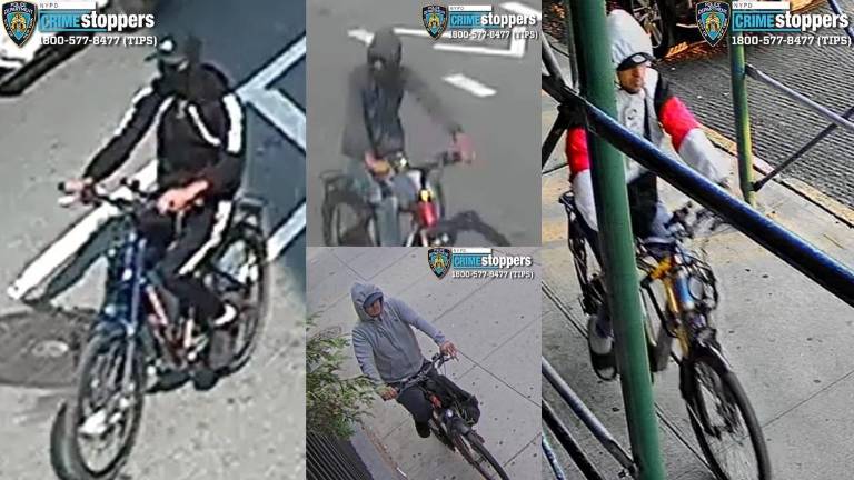 E-bike crew targets women in city-wide robbery pattern.