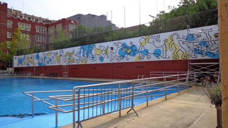 The recreation center, opened in 1908, has an outdoor pool that is home to a beloved Keith Haring mural. The Parks Dept. has promised to “preserve” the mural if the demolition goes through.