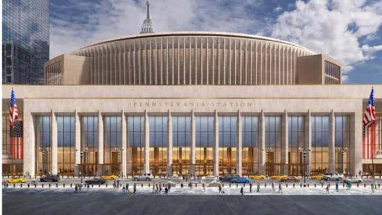 Renderings of the new Penn Station which shows a new main entrance that is planned for the Eighth Ave. side of the station.