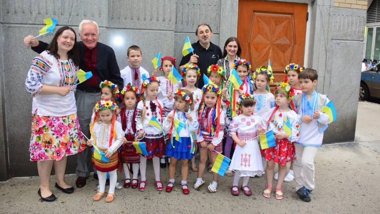 Performers of the Holy Trinity School at Saint George Ukrainian Festival in 2017.