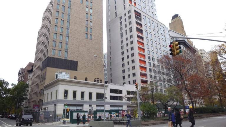 The intersection of Broadway and West 77th St. Police said the body of a 20-year-old man was discovered outside the Larstrand Building, a luxury rental building at 2182 Broadway on September 23.