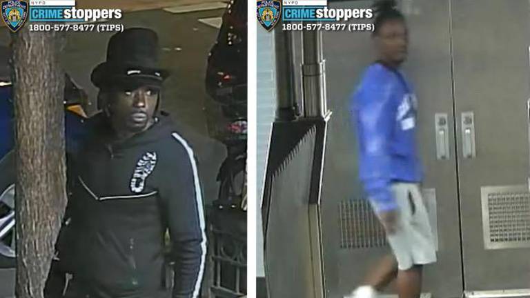 Top hat stabber (left) wanted for assault on the Bowery; and right: wanted for public lewdness on R the train.