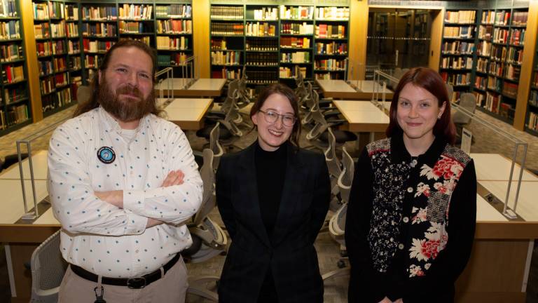 Librarians at the Center for Jewish History.