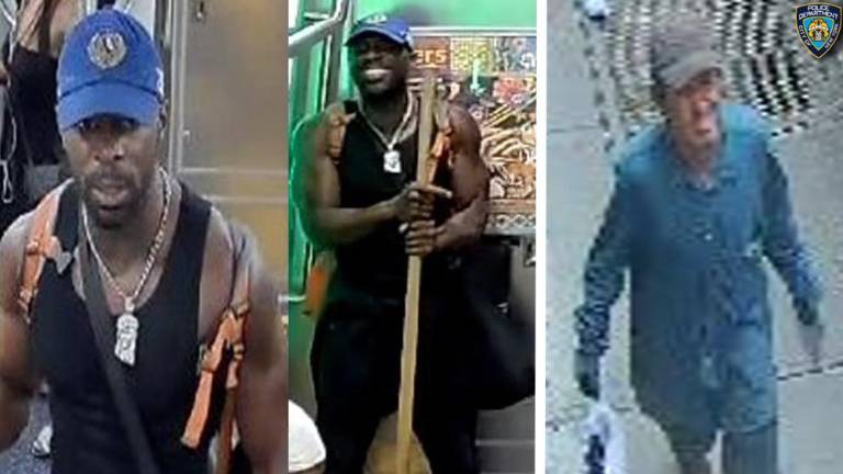 Downtown subway crime suspects: wanted for assault (left); forcible touching.