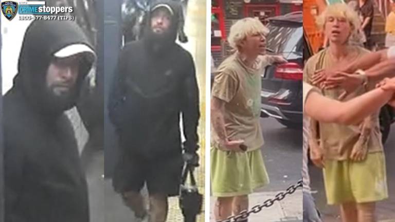 Wanted for subway assault (left), July 23; mad skateboarded wanted for July 19 St. Marks Place assault.