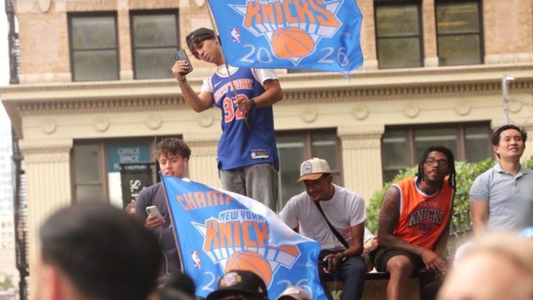 Police estimate two million Knicks crammed into 12 blocks on the Canyon of Heroes.