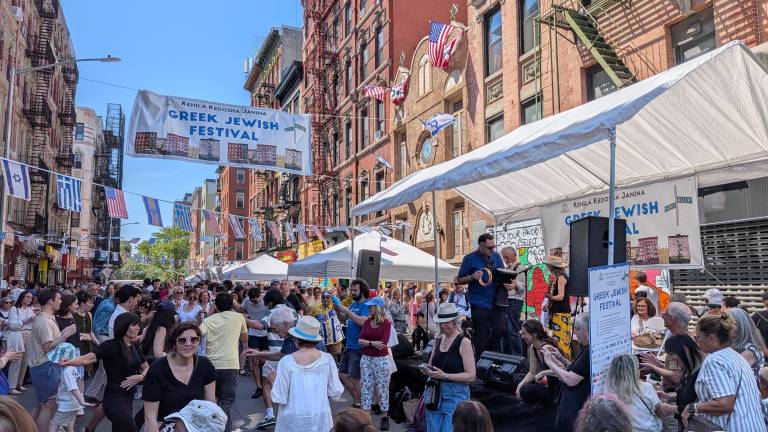 Annuel Greek Jewish Festival organized by Kehila Kedosha Janina synangogue on Broome Street.