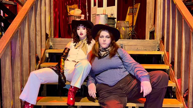 Saylor Lake (left) and Rae Jackson (right) for the Gay Cowboy Show