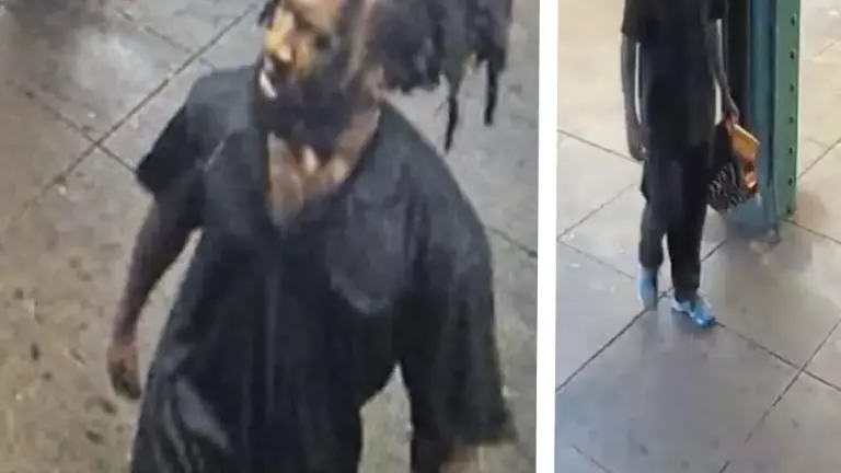 Subway shoving assault suspect at West 4th Street, July 18.